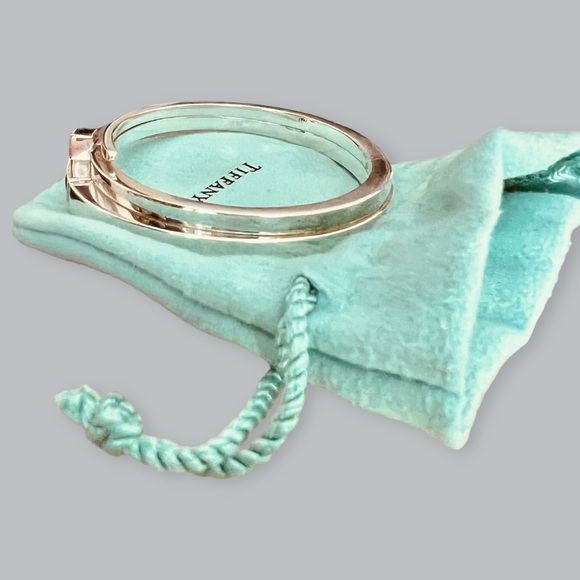*SOLD* Authentic Tiffany & Co Diamond Square Wrap Bracelet SIZE MEDIUM - Picture 11 of 14